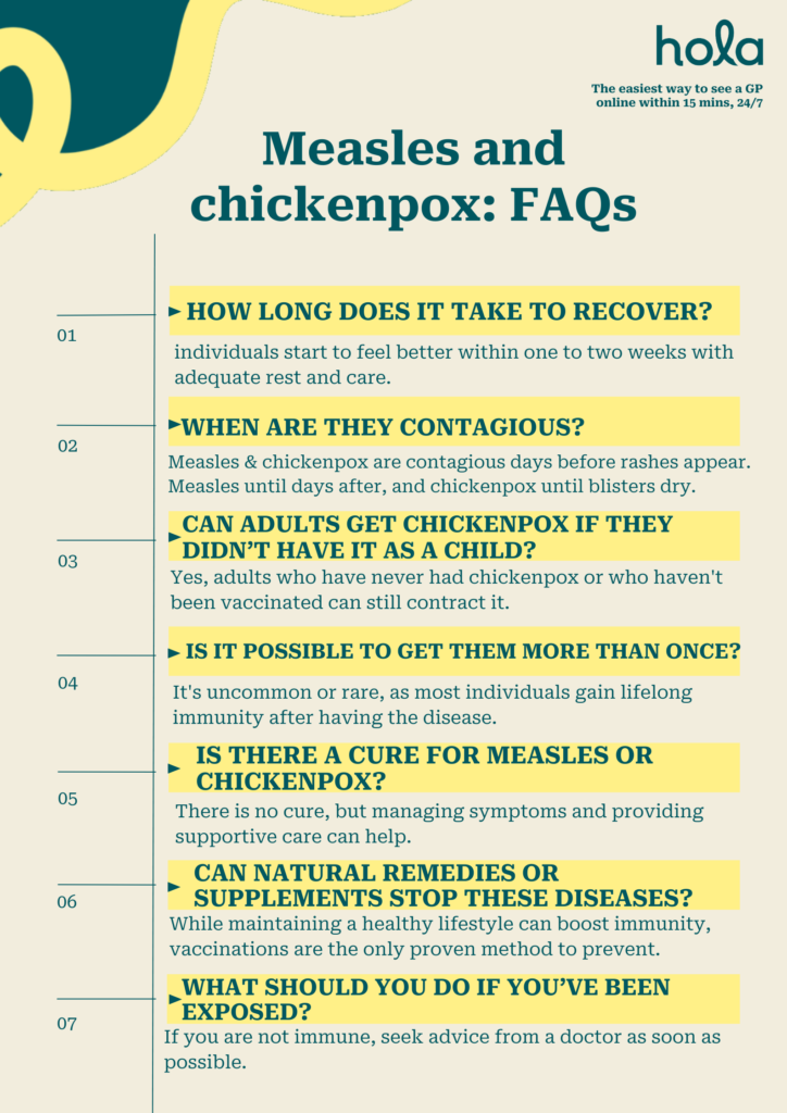 Measles and chickenpox