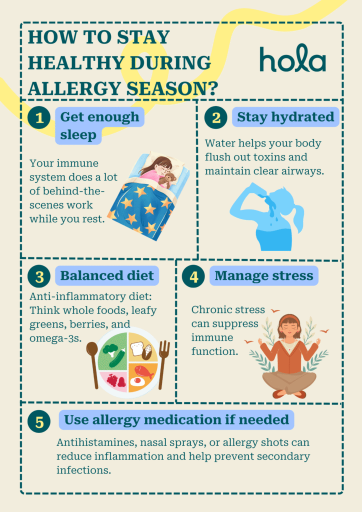 Does having allergies mean your immune system is weak?